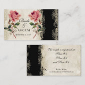 Barockstil Vintage Rose Geschenkkarte Begleitkarte (Vorne/Hinten)