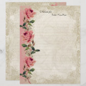 Barockstil Vintage Rose Lace (Vorne/Hinten)