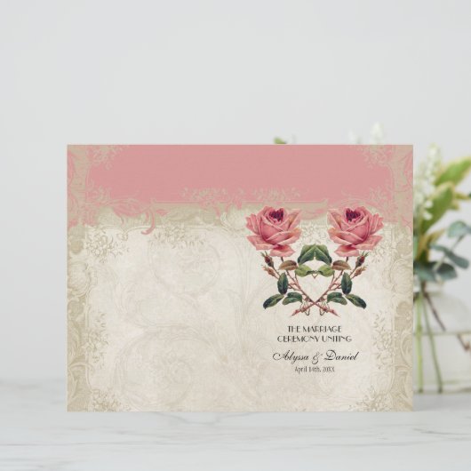 Barockstil Vintage Rose Lace (Stehend Vorderseite)