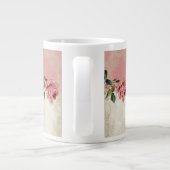 Barockstil Vintage Rose Lace Jumbo-Tasse (Rückseite)