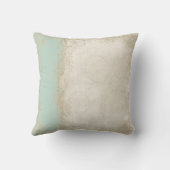 Barockstil Vintage Rose Minze n Cream Lace Kissen (Rückseite)