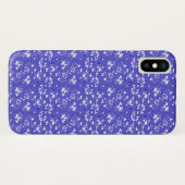 Barocktapete - blaues Muster der Blume Case-Mate iPhone Hülle (Rückseite (Horizontal))