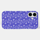 Barocktapete - blaues Muster der Blume Case-Mate iPhone Hülle (Rückseite (Horizontal))