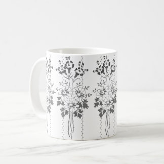 Barocktapete Blume Kaffeetasse