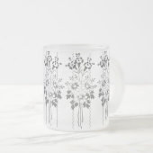 Barocktapete Blume Mattglastasse (VorderseiteRechts)