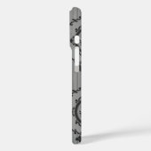 Barocktapete Grau Case-Mate iPhone Hülle (Rückseite / Links)