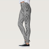 Barocktapete in Grau Leggings (Links)