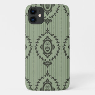 Barocktapete in Grün Case-Mate iPhone Hülle