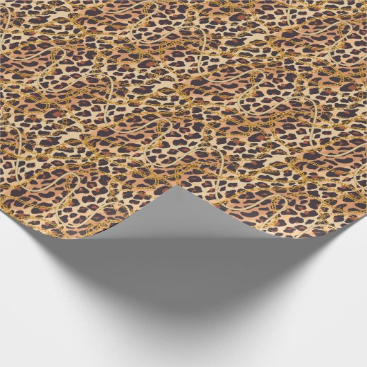 Barocktierdruck, Kettendesign Geschenkpapier (Ecke)