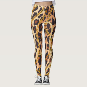 Barocktierdruck, Kettendesign Leggings