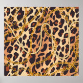 Barocktierdruck, Kettendesign Poster (Vorne)