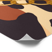 Barocktierdruck, Kettendesign Poster (Ecke)