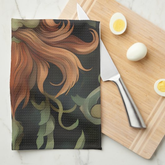 Barockwaldgeist Geschirrtuch (Viertel Falte)