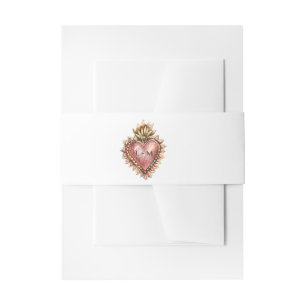 BarockWappen Monografische Hochzeit Einladungsbanderole