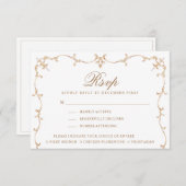 BarockWappen | Monogramm-UAWG | Optionen für das E RSVP Karte (Vorne/Hinten)