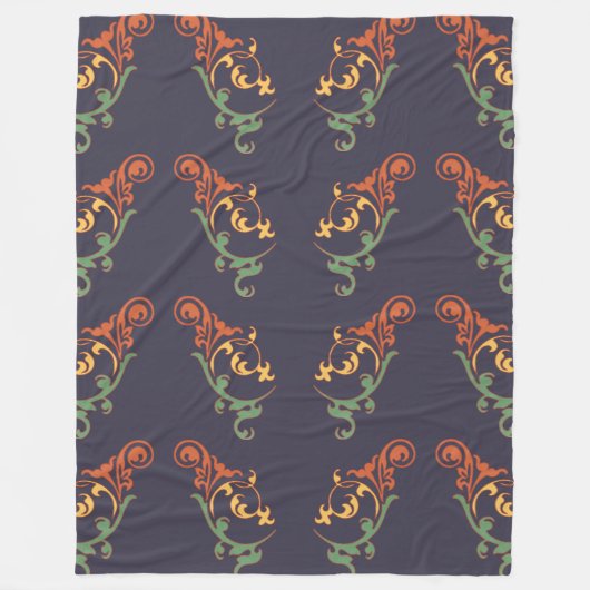 Barockwirl Fleecedecke (Vorderseite)