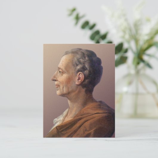 Baron de Montesquieu Postkarte (Stehend Vorderseite)