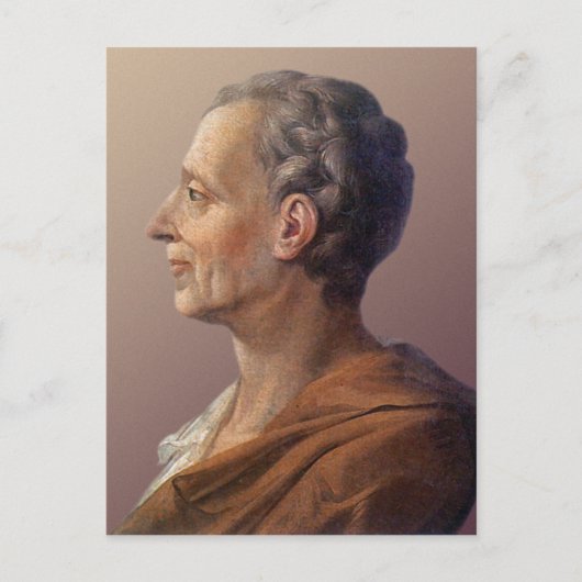Baron de Montesquieu Postkarte (Vorderseite)