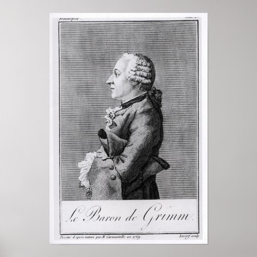 Baron Friedrich Melchior Grimm Poster (Vorne)