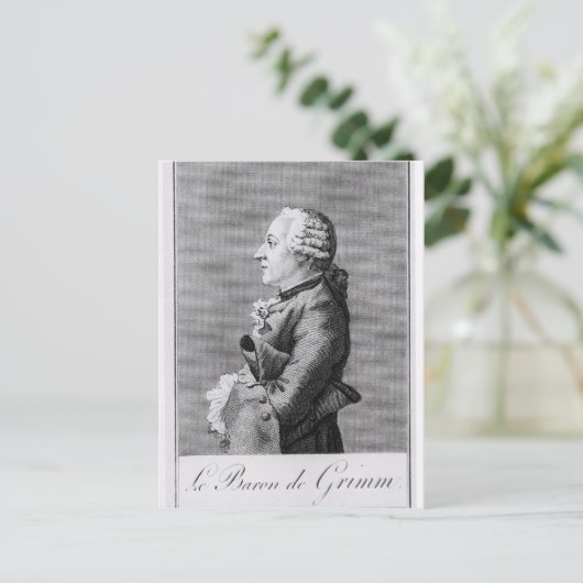 Baron Friedrich Melchior Grimm Postkarte (Stehend Vorderseite)
