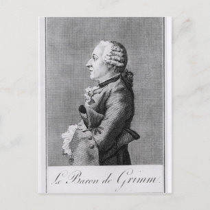Baron Friedrich Melchior Grimm Postkarte