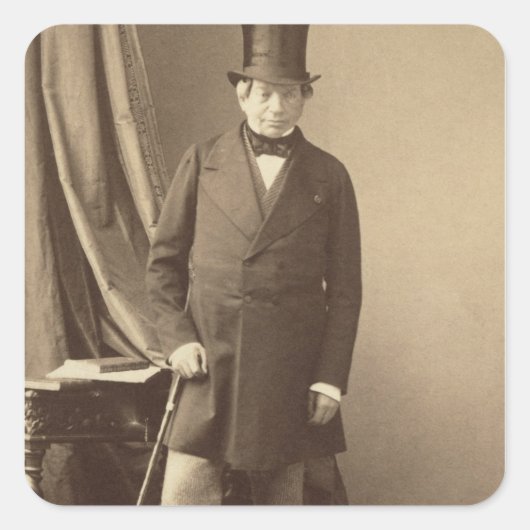Baron James Rothschild Quadratischer Aufkleber (Vorderseite)