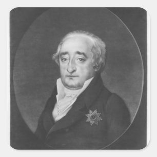 Baron Karl von Stein Quadratischer Aufkleber