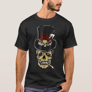 Baron Samedi Ace Spades Schwarzer Voodoo T-Shirt