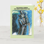 Baron Samedi erwartet Sie Karte (Gelbe Blume)