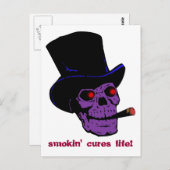Baron Samedi Postkarte (Vorne/Hinten)