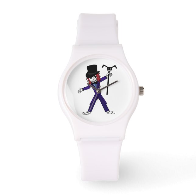 Baron Samedi Voodoo Doll Mens Watch Armbanduhr (Vorderseite)
