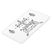 Baron Samedi: Voodoo Loa Veve Magnet (Linke Seite)
