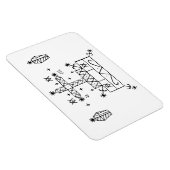 Baron Samedi: Voodoo Loa Veve Magnet (Rechte Seite)