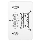Baron Samedi: Voodoo Loa Veve Magnet (Vertikal)