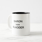 BARON von BLADDER Zweifarbige Tasse (Vorderseite Links)