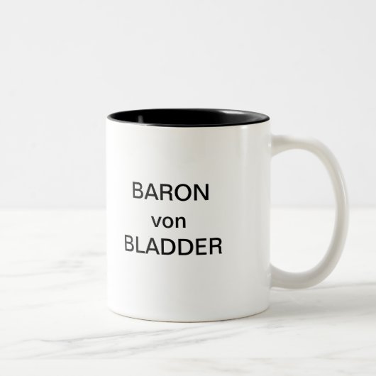 BARON von BLADDER Zweifarbige Tasse (Rechts)