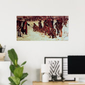 Baron von Steuben bohrte amerikanische Rekruten Poster (Heimbüro)