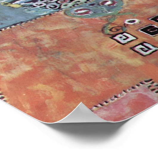 Baroness Elisabeth Bachofen-Echt von Gustav Klimt Poster (Ecke)