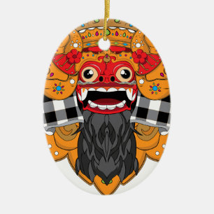 Barong Bali Keramik Ornament