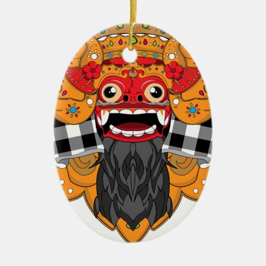 Barong Bali Keramik Ornament (Vorne)