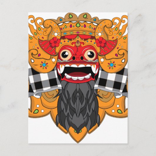 Barong Bali Postkarte (Vorderseite)