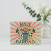Barong Legacy: Vintage Bali Postkarte (Stehend Vorderseite)