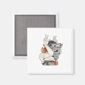 Barong Peekaboo Magnet (Vorderseite/Rückseite)