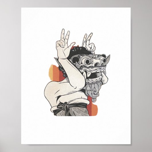 Barong Peekaboo Poster (Vorne)
