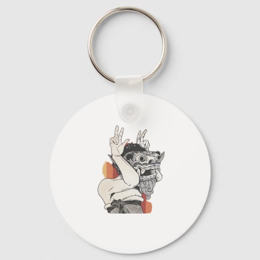 Barong Peekaboo Schlüsselanhänger (Vorderseite)