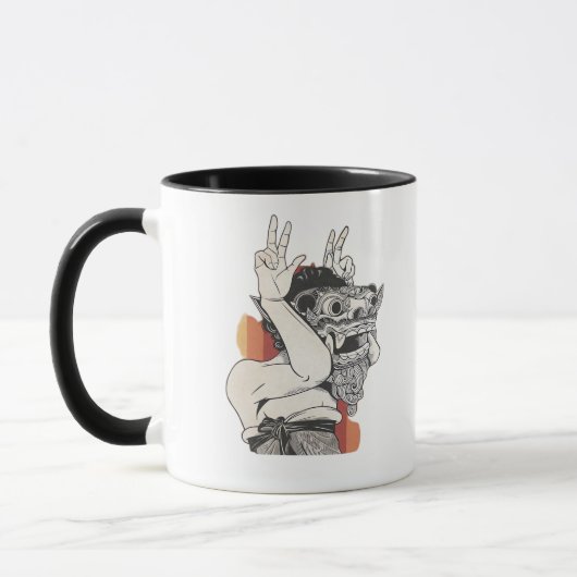 Barong Peekaboo Tasse (Links)