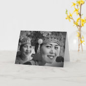 Barong Tänzer, Bali Karte (Gelbe Blume)