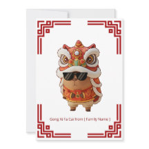 Barongsai Capybara Chinesisches Neujahr