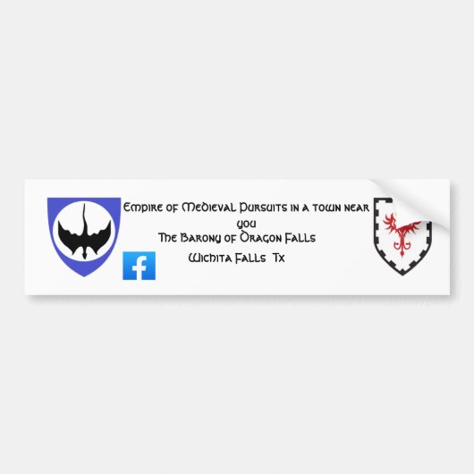 Baronial Sticker Dragon Falls Autoaufkleber (Vorne)