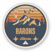 Barons, Alberta Aufkleber (Vorderseite)
